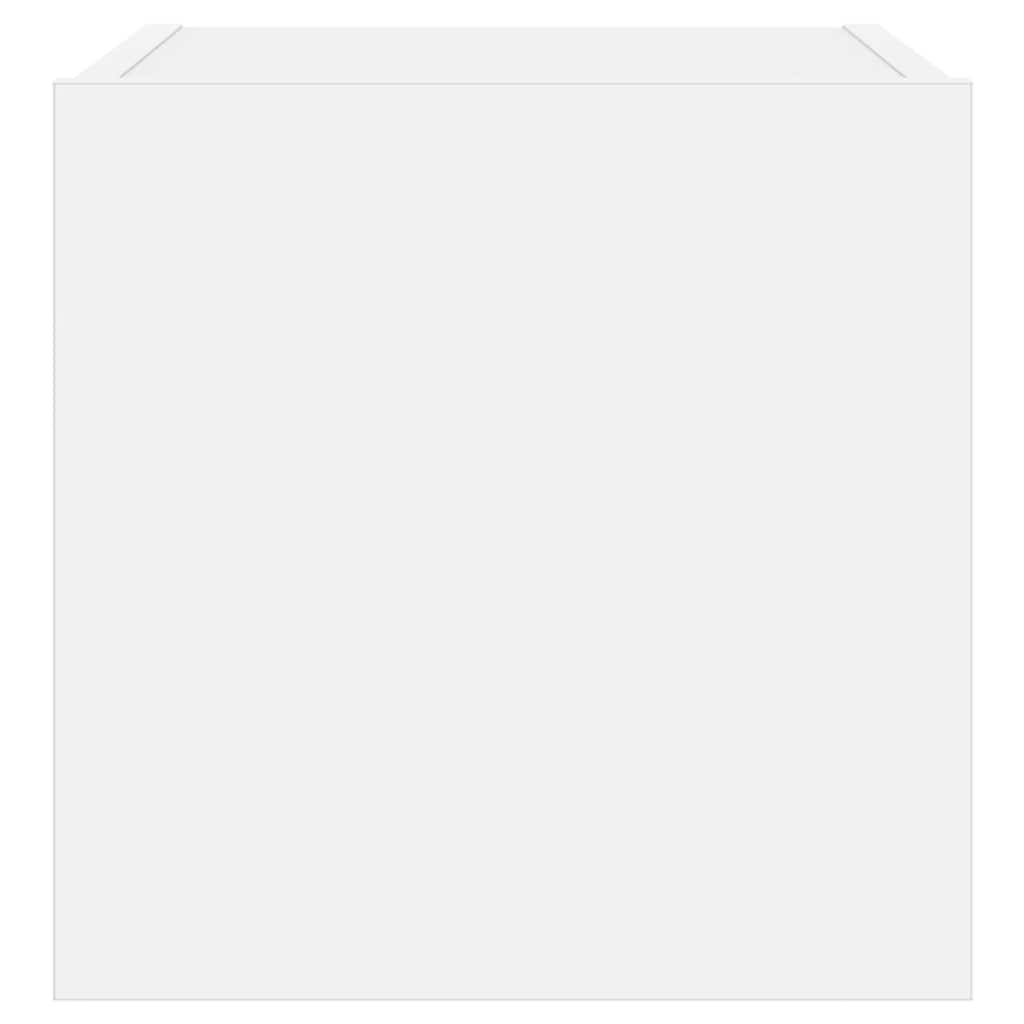 TV Wall Cabinets with LED Lights 2 pcs White 30.5x35x30 cm