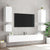 TV Wall Cabinets with LED Lights 2 pcs White 40.5x35x40 cm