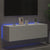 TV Wall Cabinet with LED Lights White 100x35x31 cm