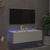 TV Wall Cabinet with LED Lights White 100x35x31 cm