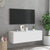 TV Wall Cabinet with LED Lights White 100x35x31 cm