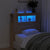 LED Headboard Sonoma Oak 100x18.5x103.5 cm Engineered Wood