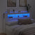 LED Headboard White 180 cm Engineered Wood