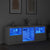 Sideboard with LED Lights White 181.5x37x67 cm