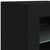 Sideboard with LED Lights Black 123x37x67 cm