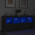 Sideboard with LED Lights Black 163x37x67 cm