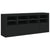 Sideboard with LED Lights Black 163x37x67 cm