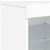 Sideboard with LED Lights White 123x37x67 cm