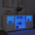 Sideboard with LED Lights White 142.5x37x67 cm