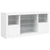 Sideboard with LED Lights White 142.5x37x67 cm