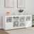 Sideboard with LED Lights White 163x37x67 cm