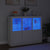 Sideboards with LED Lights 3 pcs White Engineered Wood