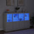 Sideboards with LED Lights 3 pcs White Engineered Wood