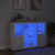 Sideboards with LED Lights 3 pcs White Engineered Wood