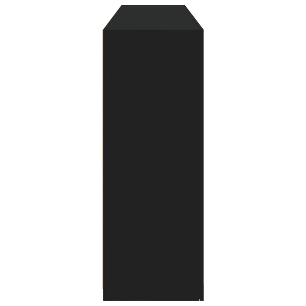 Sideboard with LED Lights Black 162x37x100 cm
