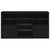 Sideboard with LED Lights Black 181.5x37x100 cm