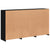 Sideboard with LED Lights Black 181.5x37x100 cm