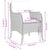 Garden Chairs with Cushions 2 pcs Beige Poly Rattan