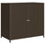 Garden Storage Cabinet Brown 83x45x76 cm Poly Rattan