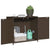 Garden Storage Cabinet Brown 83x45x76 cm Poly Rattan