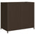 Garden Storage Cabinet Brown 83x45x76 cm Poly Rattan