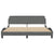 Bed Frame "Dover" Dark Grey 180x200 cm King Fabric