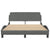 Bed Frame "Dover" Dark Grey 137x190 cm Double Fabric