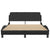 Bed Frame "Dover" Black 137x190 cm Double Faux Leather