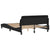 Bed Frame "Dover" Black 137x190 cm Double Faux Leather