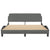 Bed Frame "Dover" Dark Grey 152x203 cm Queen Fabric