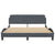 Bed Frame without Mattress Dark Grey 152x203 cm Queen Velvet