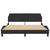 Bed Frame "Dover" Black 152x203 cm Queen Velvet