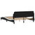 Bed Frame "Dover" Black and White 152x203 cm Queen Faux Leather
