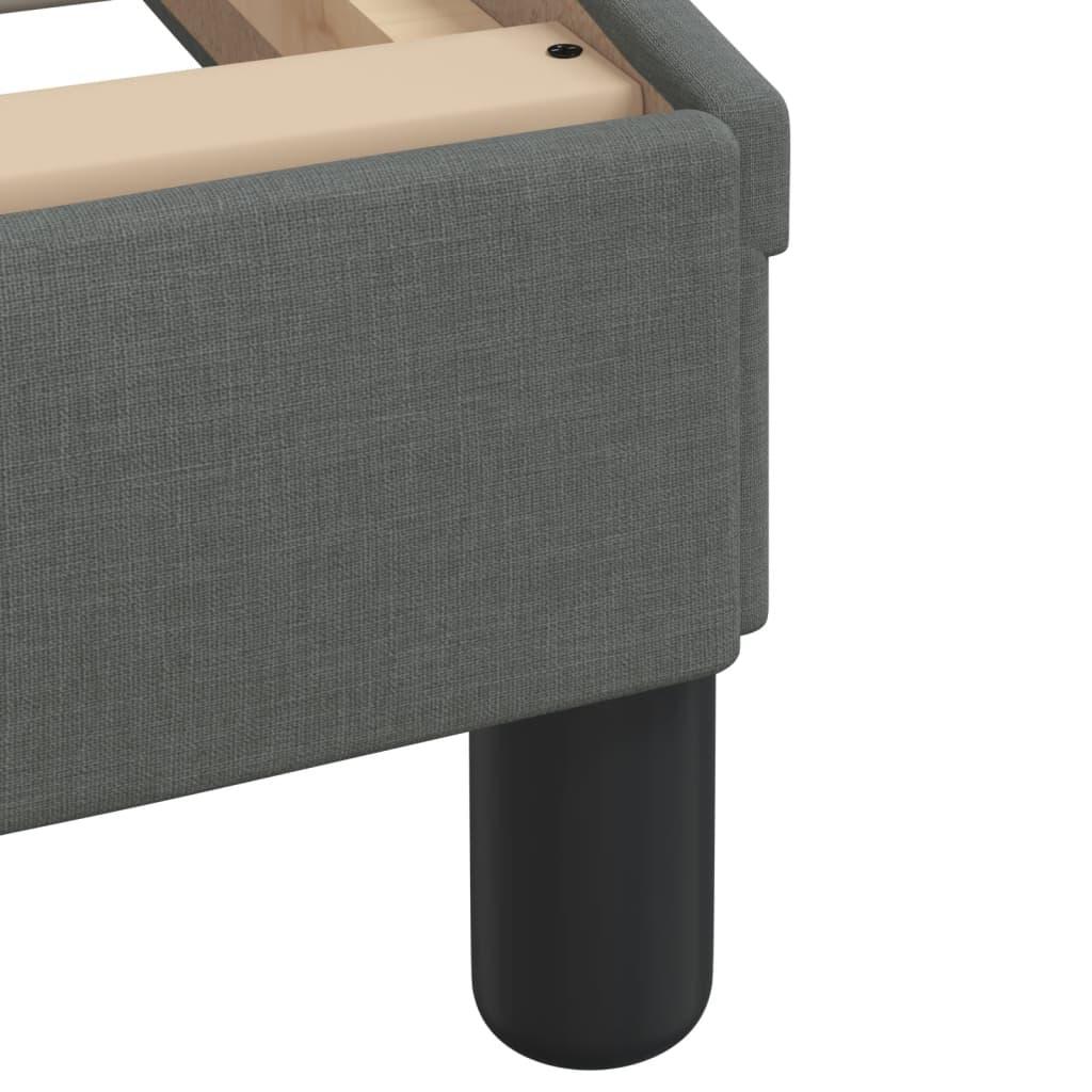 Bed Frame "Dover" Dark Grey 107x203 cm King Single Fabric