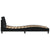 Bed Frame "Dover" Black 107x203 cm King Single Fabric