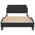 Bed Frame "Dover" Black 107x203 cm King Single Velvet