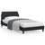 Bed Frame "Dover" Black 107x203 cm King Single Faux Leather