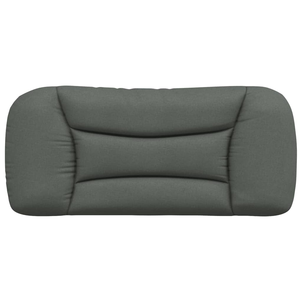 Headboard Cushion Dark Grey 90 cm Fabric