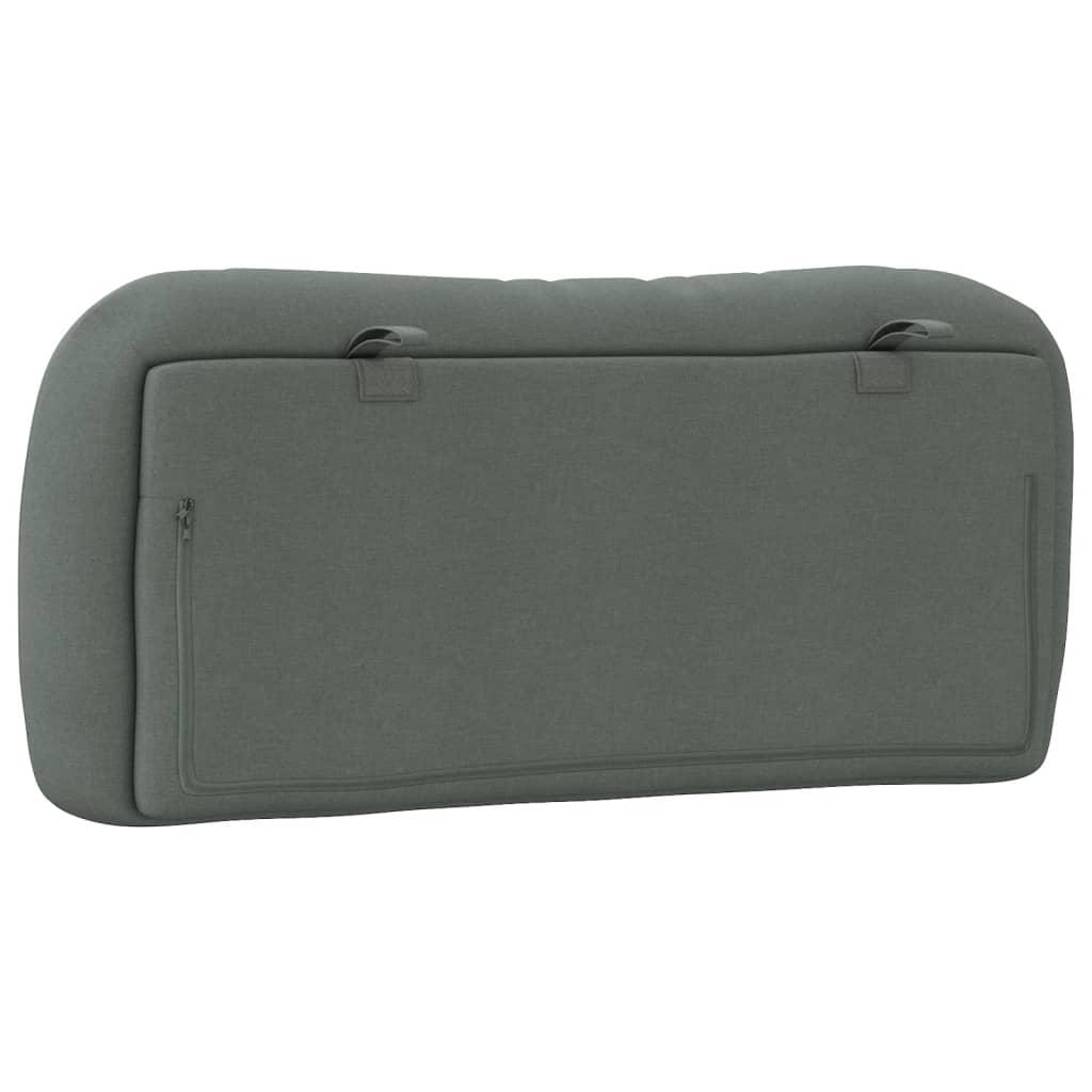 Headboard Cushion "Hvar" Dark Grey 90 cm Fabric
