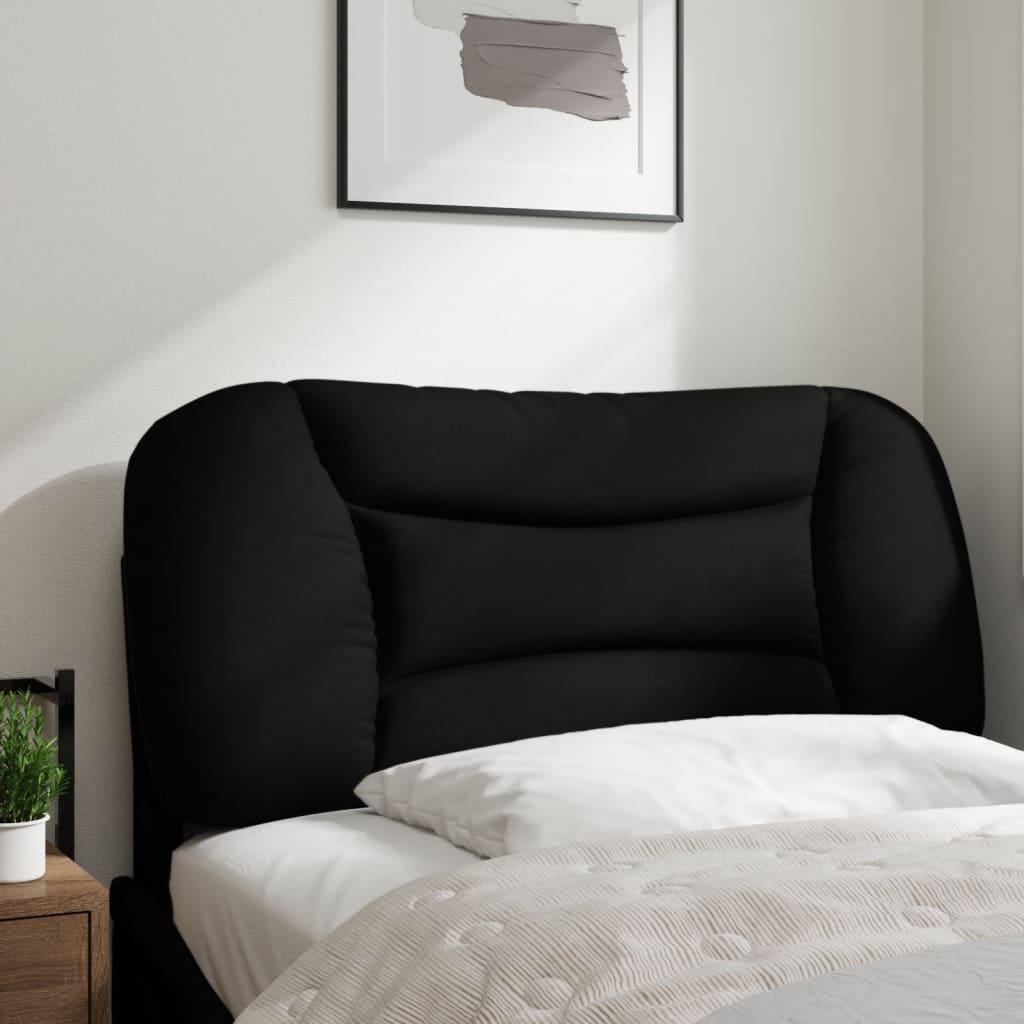 Headboard Cushion "Hvar" Black 90 cm Fabric