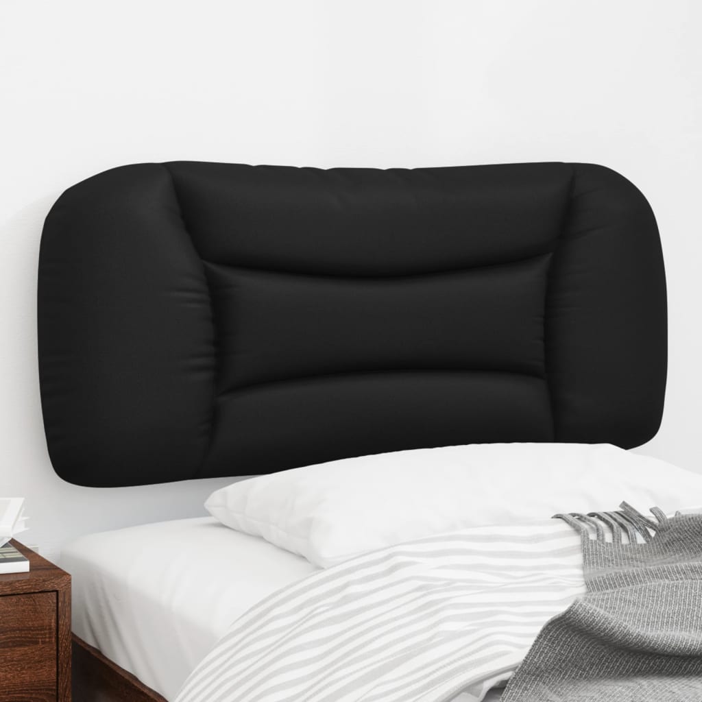 Headboard Cushion Black 90 cm Faux Leather