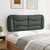 Headboard Cushion Dark Grey 137 cm Double Fabric