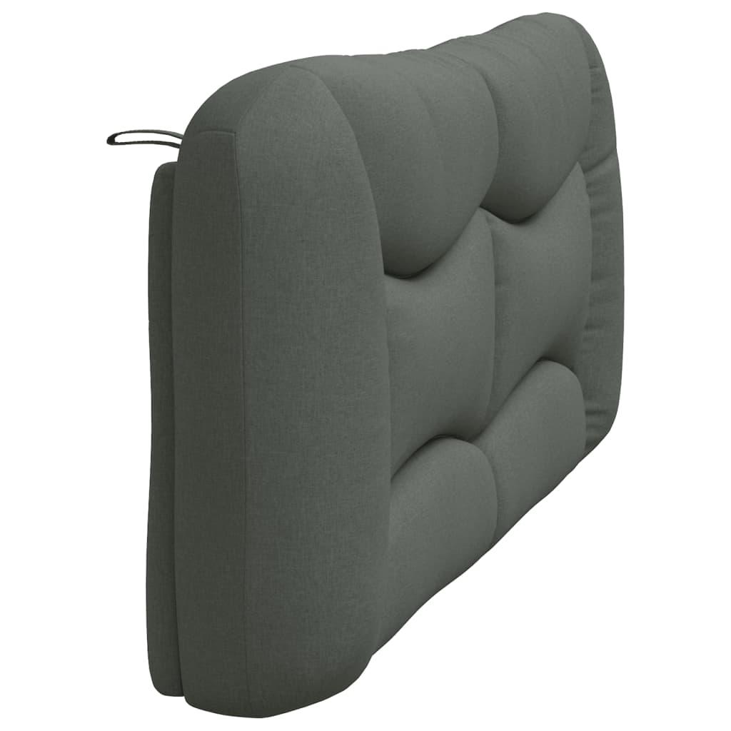 Headboard Cushion "Hvar" Dark Grey 180 cm Fabric