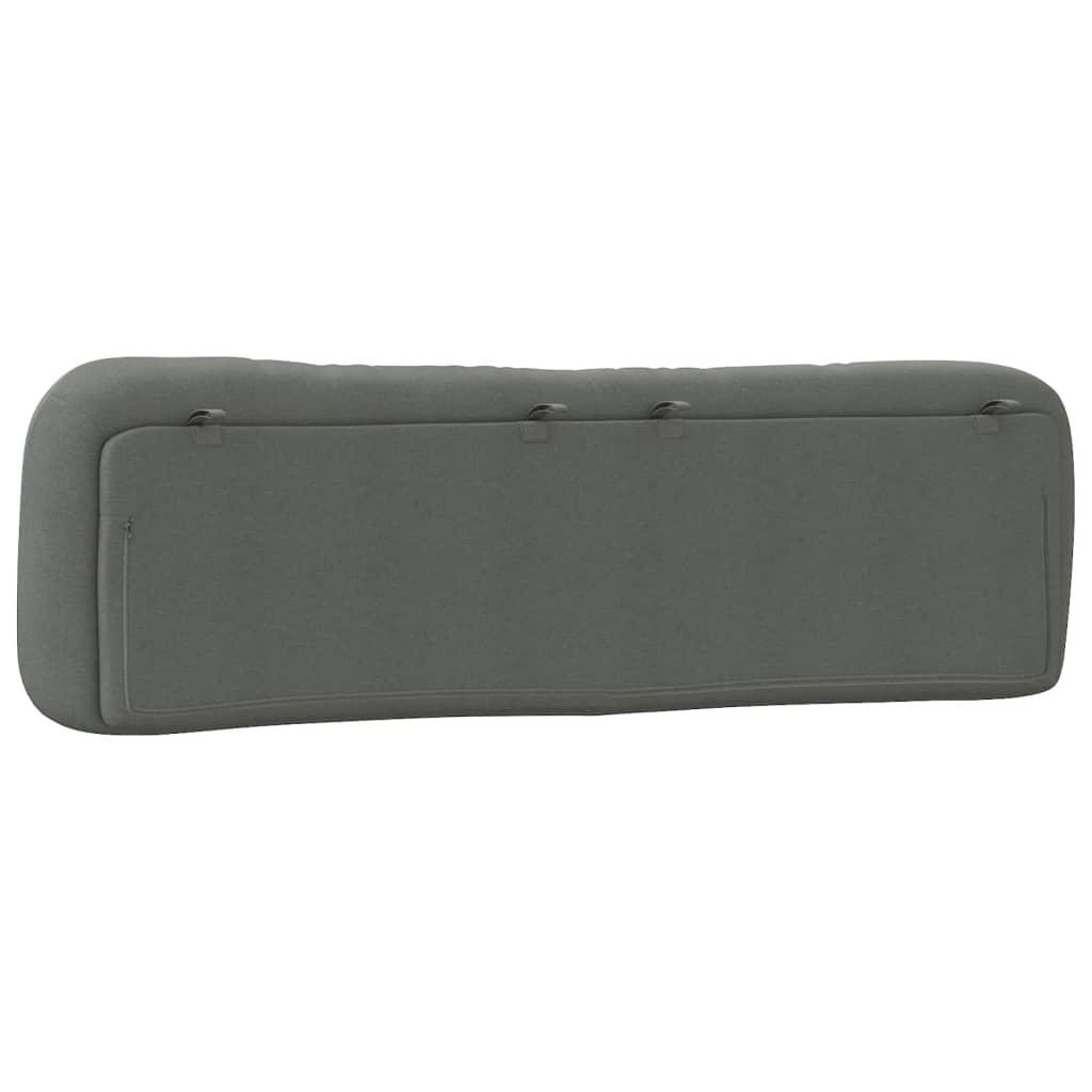 Headboard Cushion "Hvar" Dark Grey 180 cm Fabric