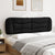 Headboard Cushion Black 180 cm Fabric