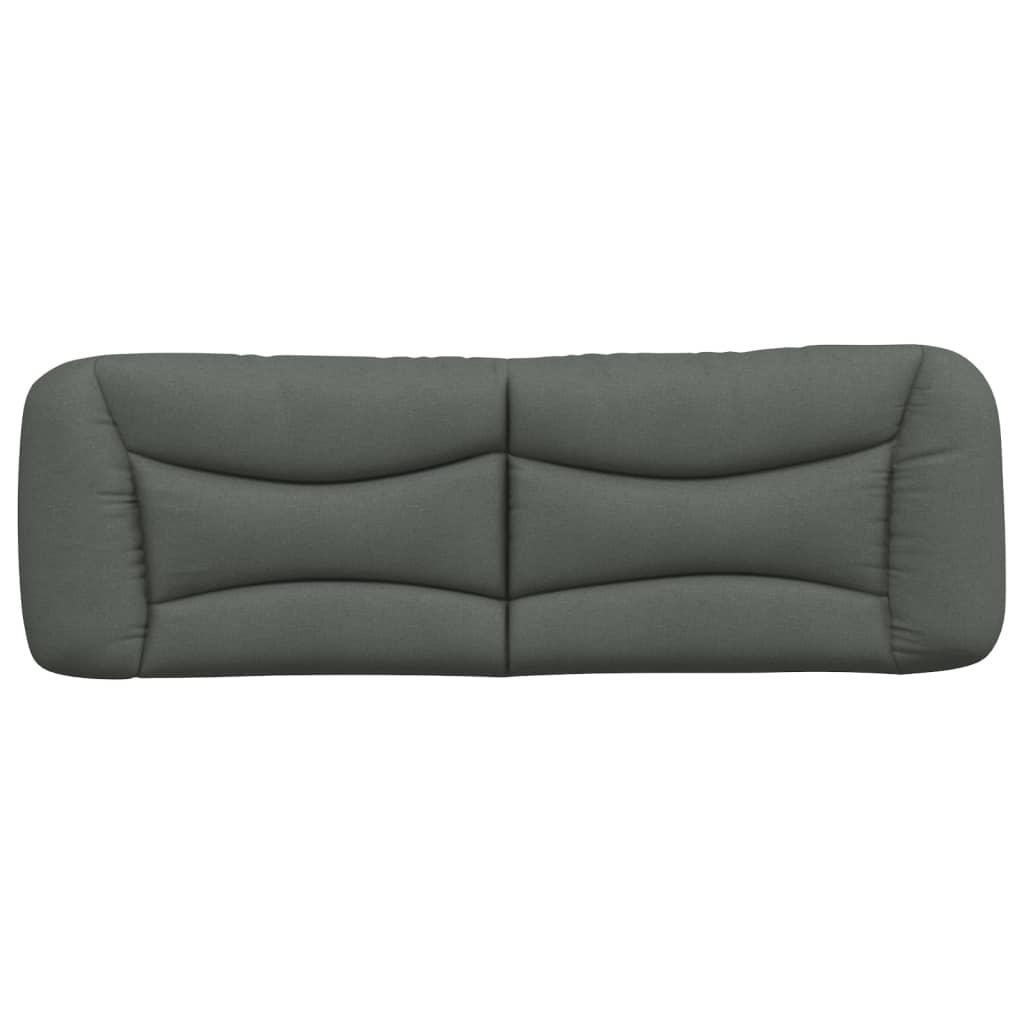 Headboard Cushion "Hvar" Dark Grey 152 cm Queen Fabric