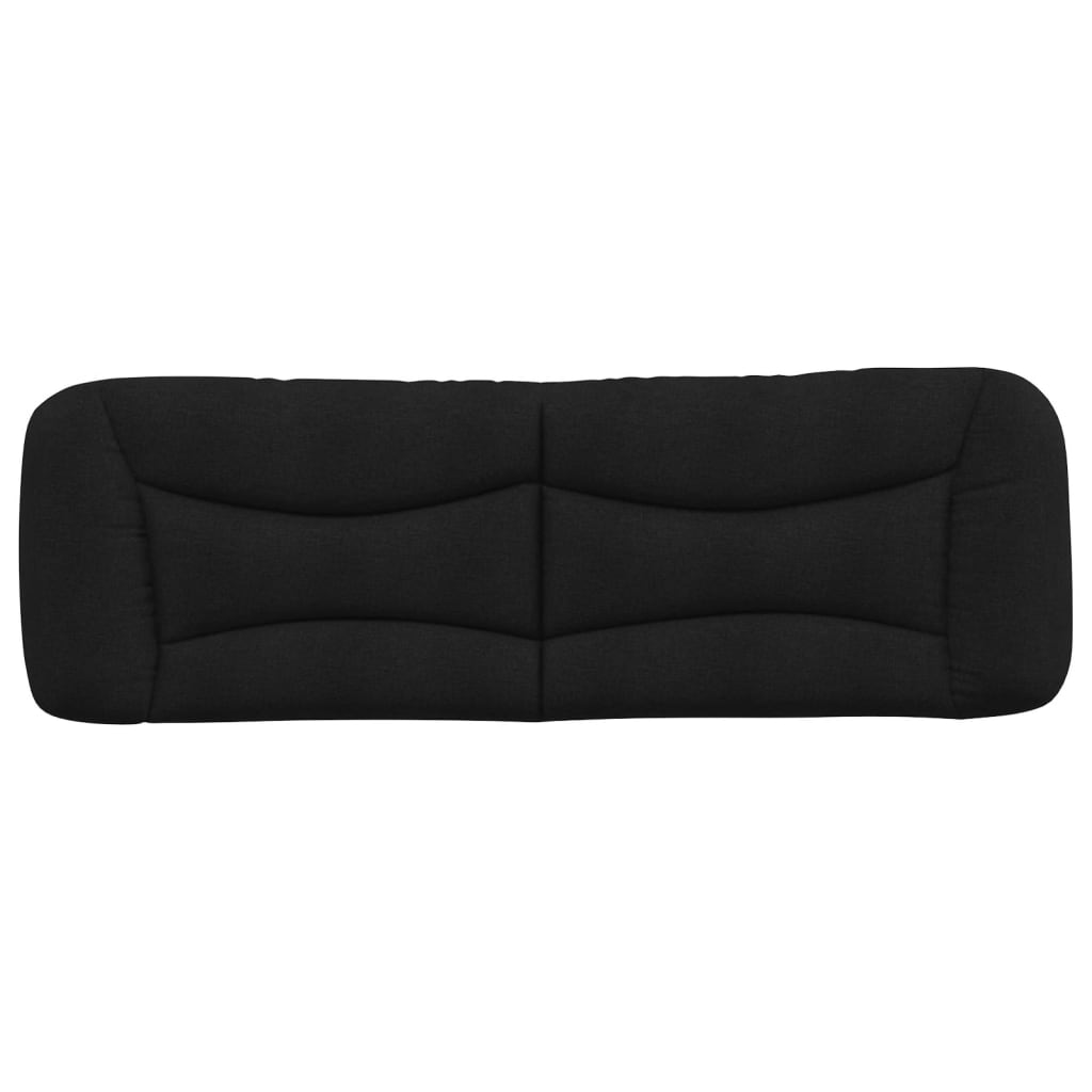 Headboard Cushion Black 152 cm Queen Fabric