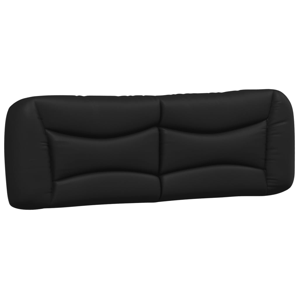 Headboard Cushion Black 152 cm Queen Faux Leather