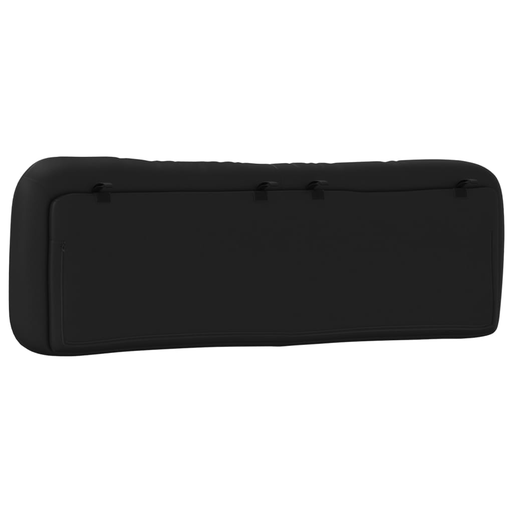 Headboard Cushion "Hvar" Black 152 cm Queen Faux Leather