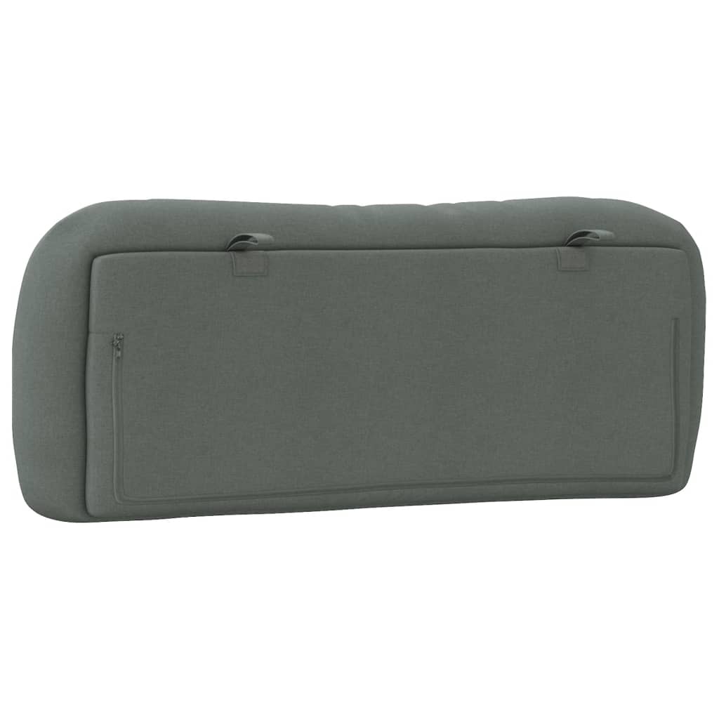 Headboard Cushion Dark Grey 107 cm King Single Fabric